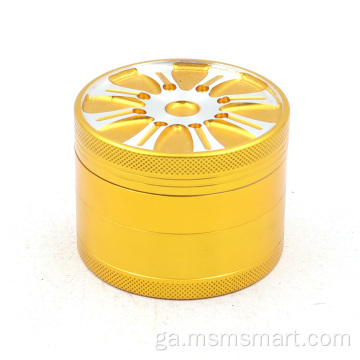 Tacaíocht Árthach Smokegrinder 63mm cóimhiotal alúmanaim 4-chiseal